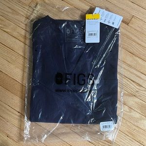 Figs navy scrubs Catarina one pocket scrub top size S womens